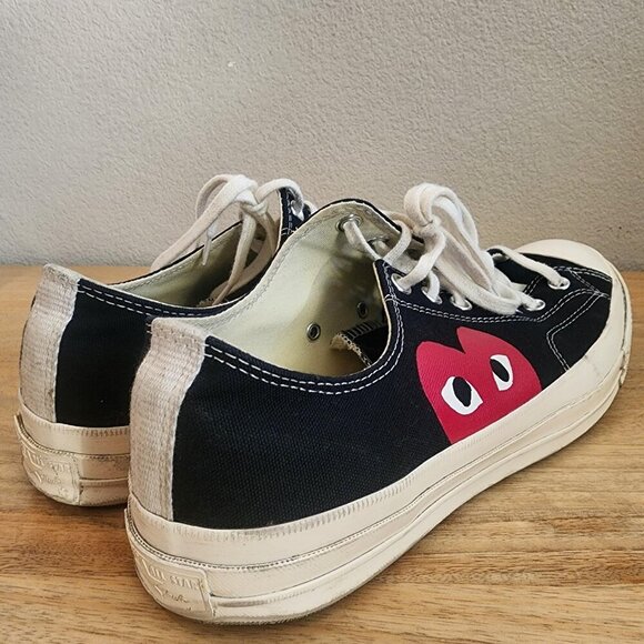 Converse CDG PLAY Chuck 70 Shoes Mens Size 12 Black Low Top Canvas 150206C main image 13